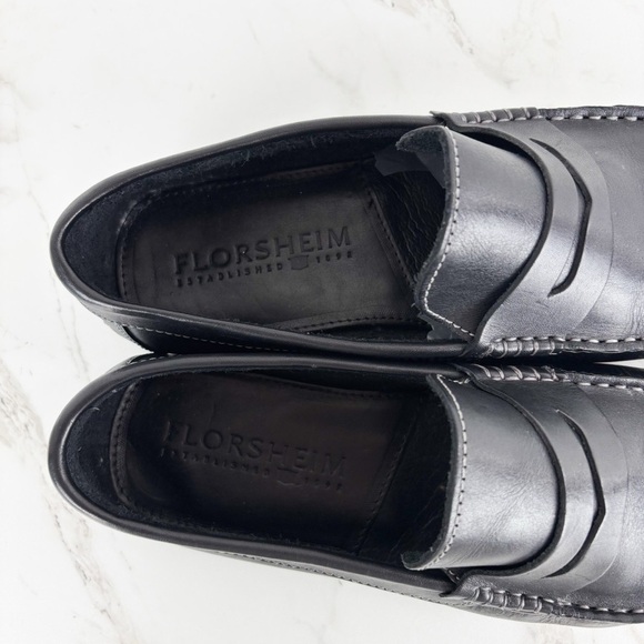 Florsheim Men’s Soft Leather Moccasin Slip On Loafers Sz 7 1/2 EEE